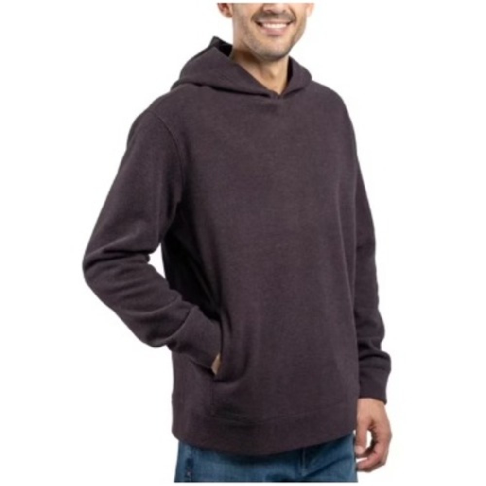 Jachs NY Mens XL Burgundy Heather Wool Blend Pullover Hoodie